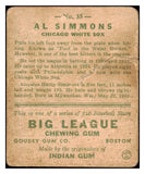 1933 Goudey #035 Al Simmons White Sox PR-FR 487798