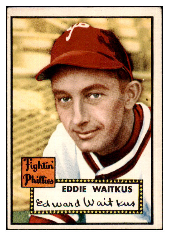 1952 Topps Baseball #158 Eddie Waitkus Phillies EX-MT 487873