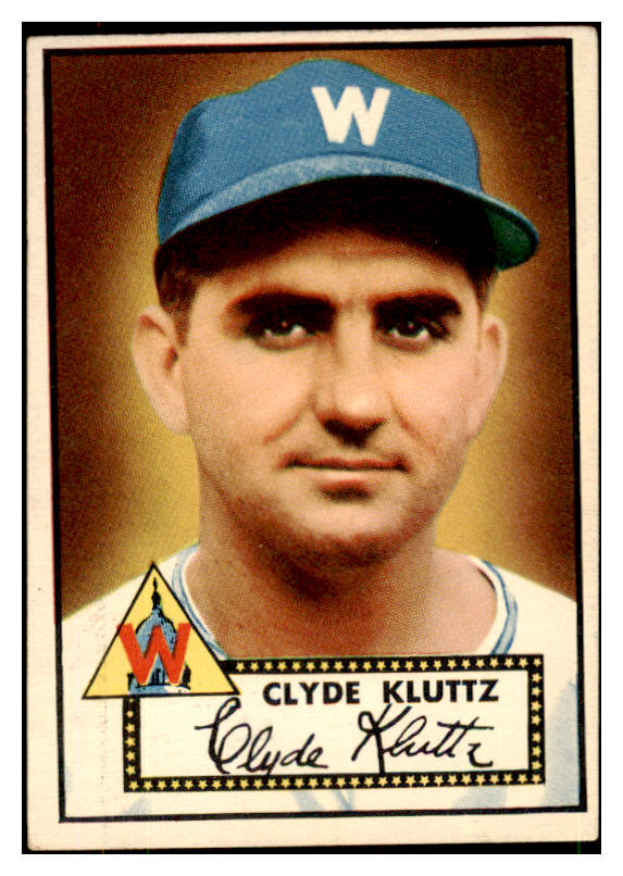 1952 Topps Baseball #132 Clyde Kluttz Senators EX-MT 487874