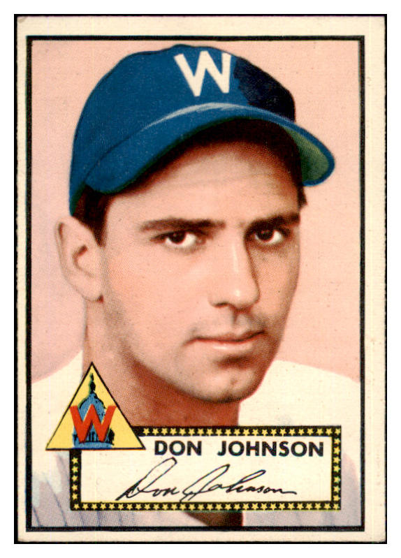 1952 Topps Baseball #190 Don Johnson Senators EX-MT 487875