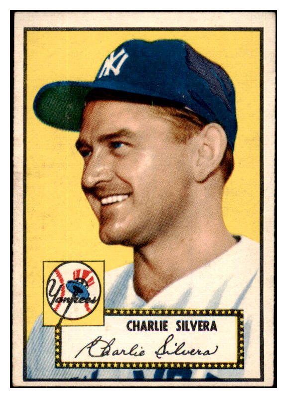 1952 Topps Baseball #168 Charlie Silvera Yankees EX-MT 487877
