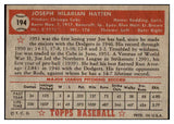 1952 Topps Baseball #194 Joe Hatten Cubs EX-MT 487878