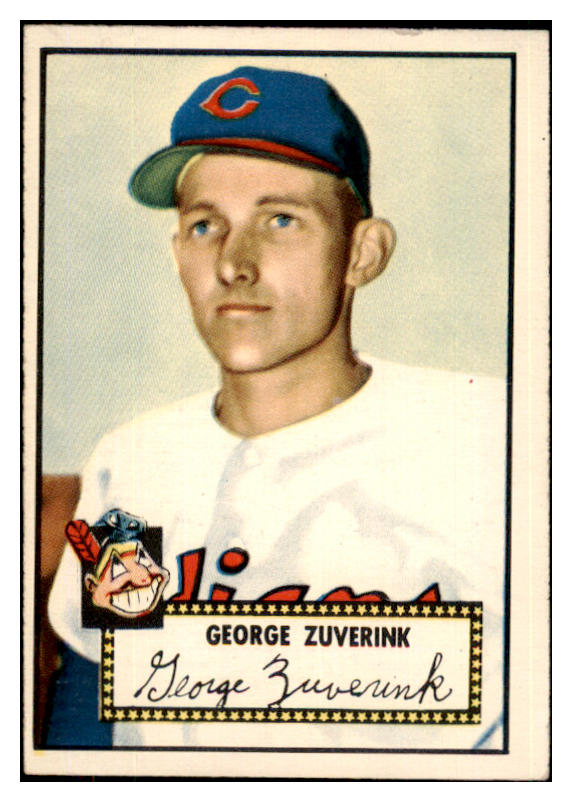 1952 Topps Baseball #199 George Zuverink Indians EX-MT 487879