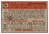 1952 Topps Baseball #200 Ralph Houk Yankees FR-GD 487885