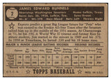 1952 Topps Baseball #002 Pete Runnels Senators VG Black 487891