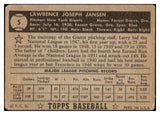 1952 Topps Baseball #005 Larry Jansen Giants FR-GD Black 487896