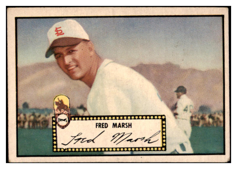 1952 Topps Baseball #008 Fred Marsh Browns EX Black 487902