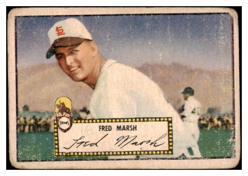 1952 Topps Baseball #008 Fred Marsh Browns PR-FR Red 487904
