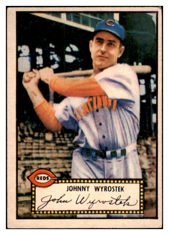 1952 Topps Baseball #013 Johnny Wyrostek Reds VG-EX Red 487909
