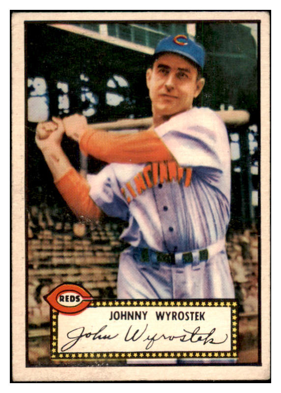 1952 Topps Baseball #013 Johnny Wyrostek Reds VG-EX Red 487910