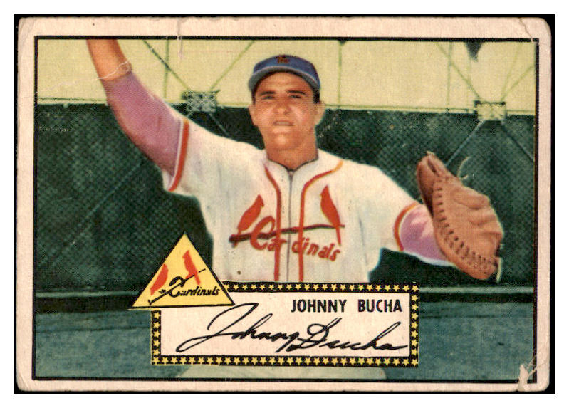1952 Topps Baseball #019 Johnny Bucha Cardinals PR-FR Red 487919
