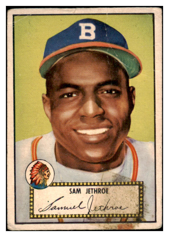 1952 Topps Baseball #027 Sam Jethroe Braves PR-FR Red 487931