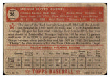 1952 Topps Baseball #030 Mel Parnell Red Sox PR-FR Red 487937