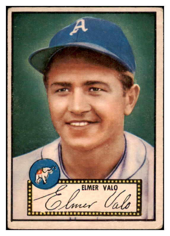 1952 Topps Baseball #034 Elmer Valo A's Good Red 487943