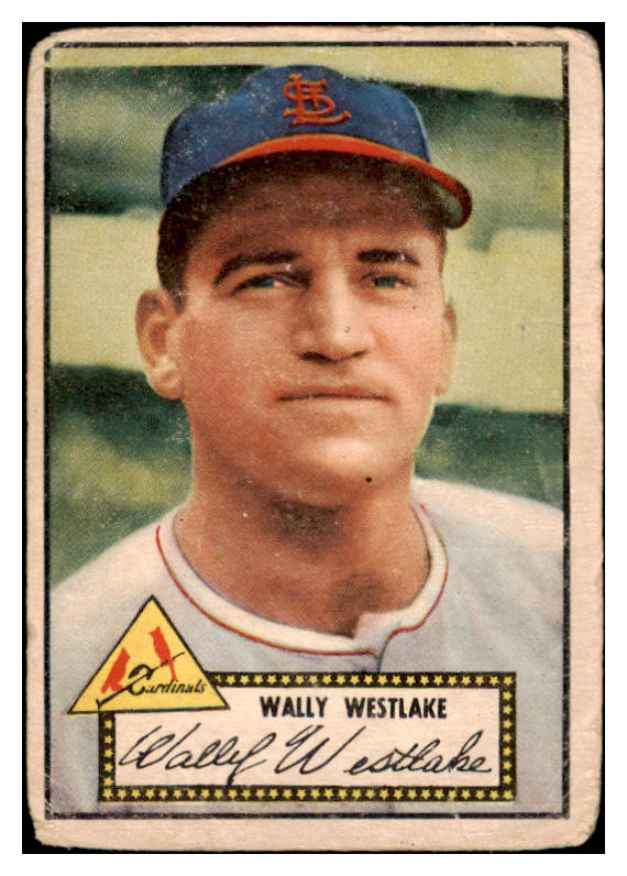1952 Topps Baseball #038 Wally Westlake Cardinals PR-FR Red 487951