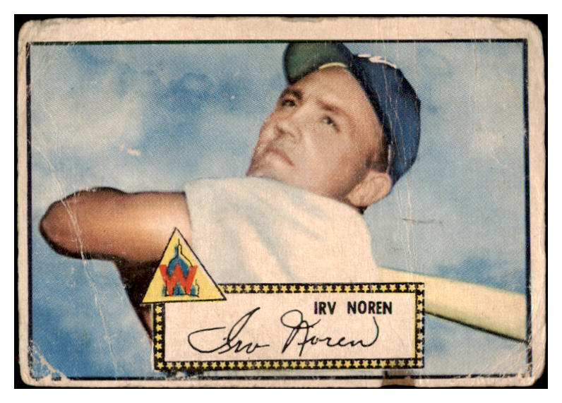 1952 Topps Baseball #040 Irv Noren Senators PR-FR Red 487957