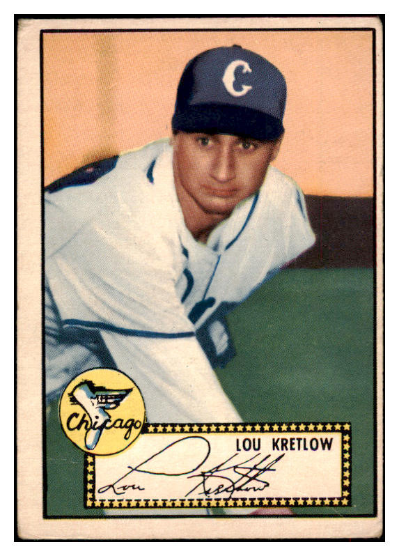 1952 Topps Baseball #042 Lou Kretlow White Sox VG Black 487963