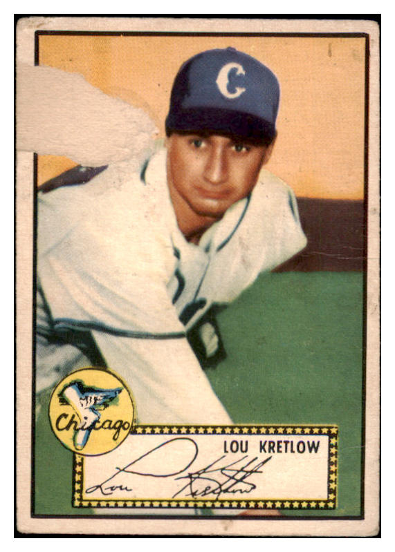 1952 Topps Baseball #042 Lou Kretlow White Sox PR-FR Red 487964