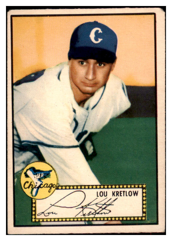 1952 Topps Baseball #042 Lou Kretlow White Sox VG Red 487965