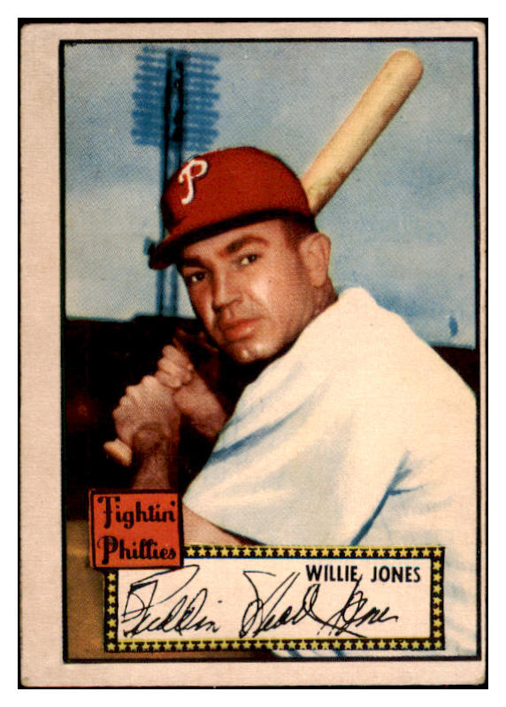 1952 Topps Baseball #047 Willie Jones Phillies VG-EX Red 487977
