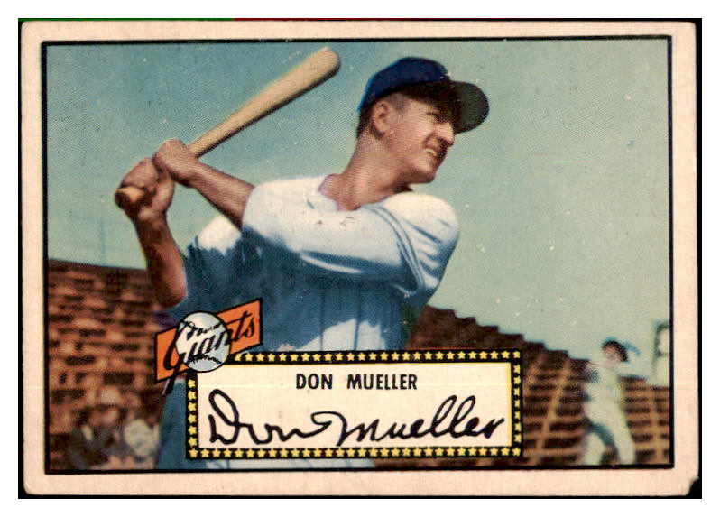 1952 Topps Baseball #052 Don Mueller Giants VG Black 487984
