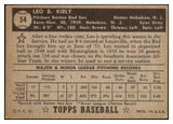 1952 Topps Baseball #054 Leo Kiely Red Sox VG Black 487989