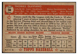 1952 Topps Baseball #056 Tommy Glaviano Cardinals VG-EX Red 487995
