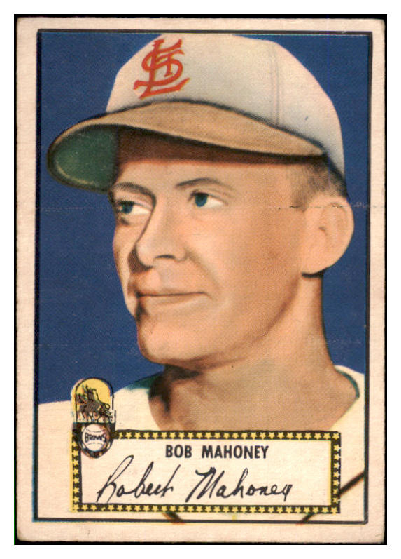 1952 Topps Baseball #058 Bob Mahoney Browns VG-EX Red 487998