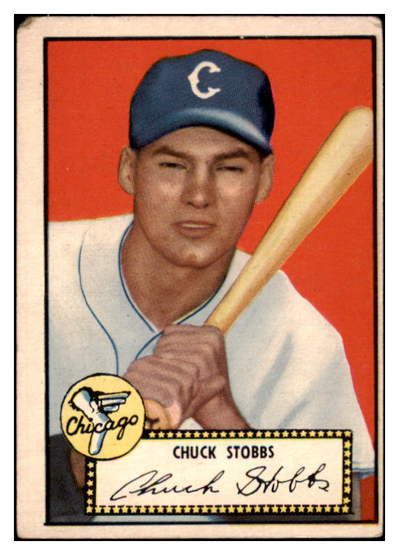 1952 Topps Baseball #062 Chuck Stobbs White Sox VG Black 488007