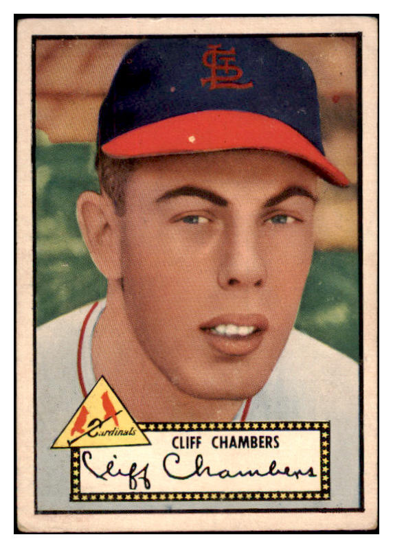 1952 Topps Baseball #068 Cliff Chambers Cardinals PR-FR Black 488018