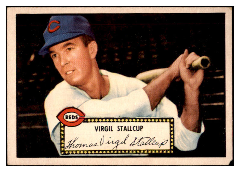1952 Topps Baseball #069 Virgil Stallcup Reds VG Red 488020