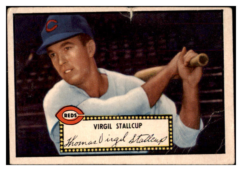 1952 Topps Baseball #069 Virgil Stallcup Reds PR-FR Black 488022