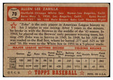 1952 Topps Baseball #070 Al Zarilla White Sox VG Red 488026