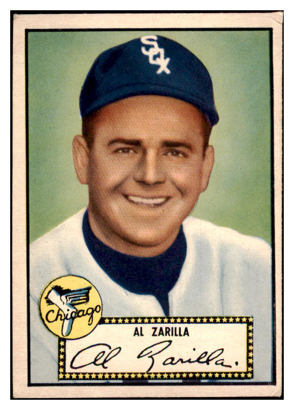1952 Topps Baseball #070 Al Zarilla White Sox VG-EX Black 488028