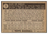 1952 Topps Baseball #070 Al Zarilla White Sox VG-EX Black 488028