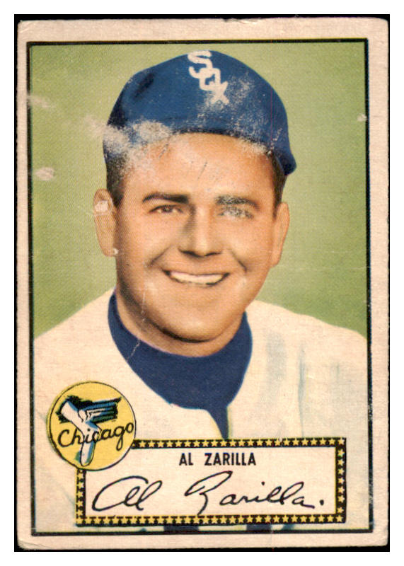 1952 Topps Baseball #070 Al Zarilla White Sox PR-FR Red 488029