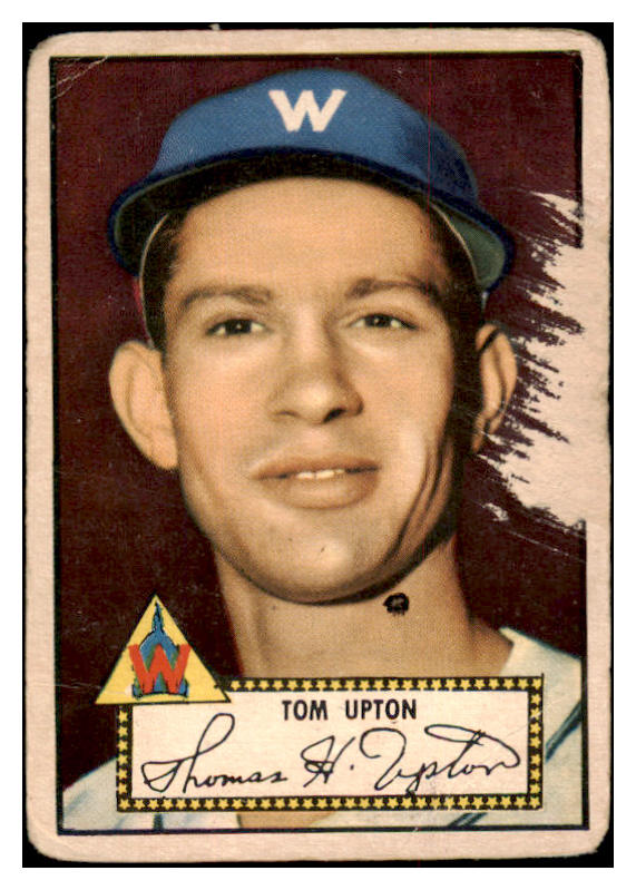 1952 Topps Baseball #071 Tom Upton Senators PR-FR Red 488030