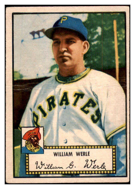 1952 Topps Baseball #073 Bill Werle Pirates FR-GD Red 488036