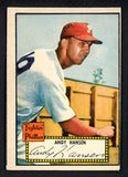 1952 Topps Baseball #074 Andy Hansen Phillies VG Red 488040