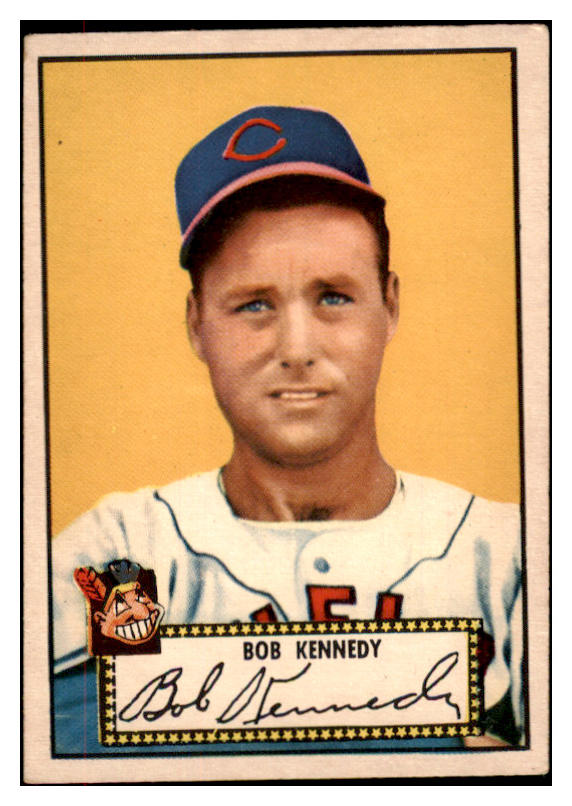 1952 Topps Baseball #077 Bob Kennedy Indians VG-EX Red 488047