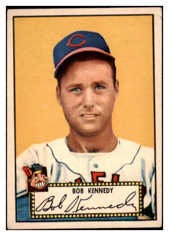 1952 Topps Baseball #077 Bob Kennedy Indians VG-EX Red 488048