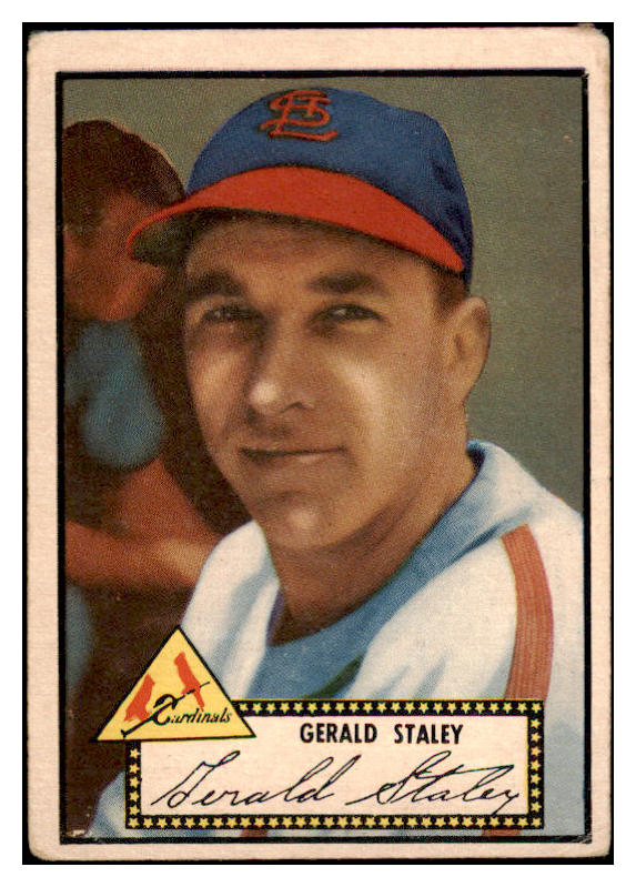 1952 Topps Baseball #079 Jerry Staley Cardinals VG Black 488054