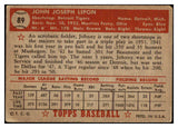 1952 Topps Baseball #089 Johnny Lipon Tigers VG 488074