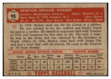 1952 Topps Baseball #090 Mickey Grasso Senators VG 488077