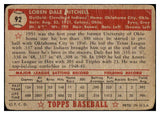 1952 Topps Baseball #092 Dale Mitchell Indians PR-FR 488078