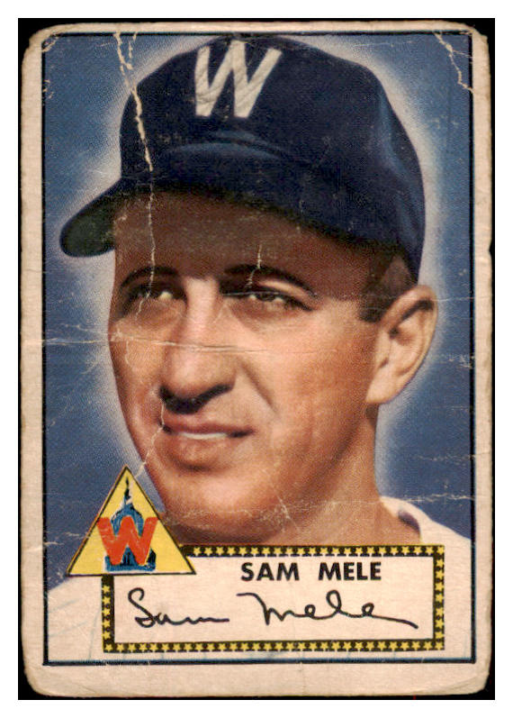 1952 Topps Baseball #094 Sam Mele Senators PR-FR 488083