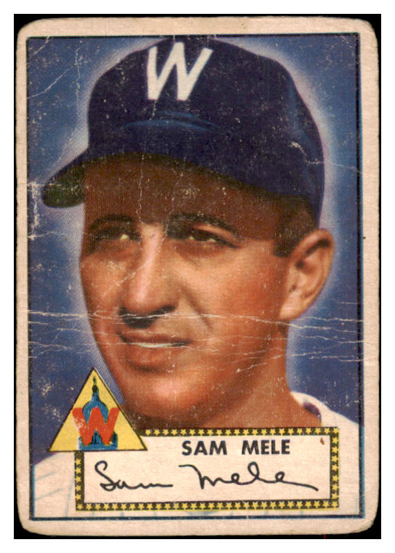 1952 Topps Baseball #094 Sam Mele Senators PR-FR 488084