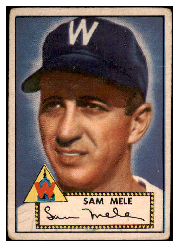 1952 Topps Baseball #094 Sam Mele Senators VG 488085
