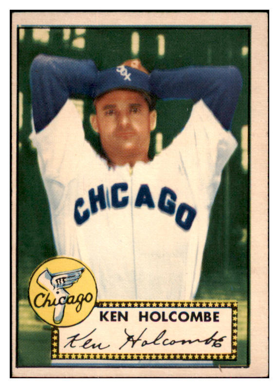 1952 Topps Baseball #095 Ken Holcombe White Sox EX 488086