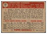 1952 Topps Baseball #097 Earl Torgeson Braves FR-GD 488092